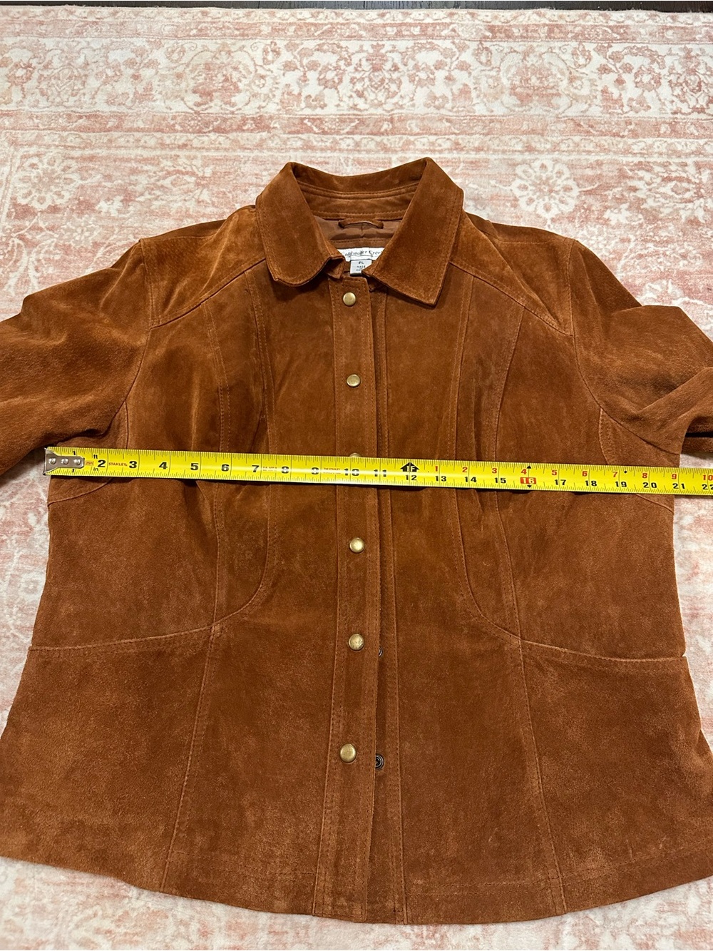 Vintage 🤎 Genuine Suede Leather Jacket - Copper - Picture 11 of 14